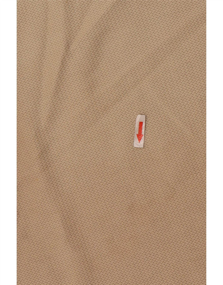 T-shirt Zara da uomo Top in cotone beige medio