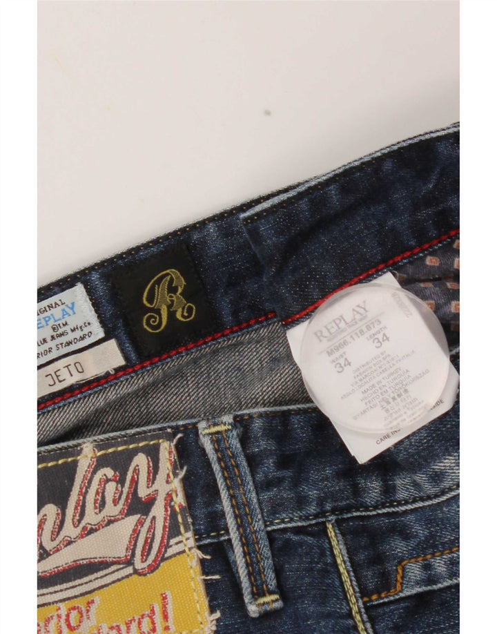 Replay Jeans Jeto Slim da uomo W34 L34 cotone blu