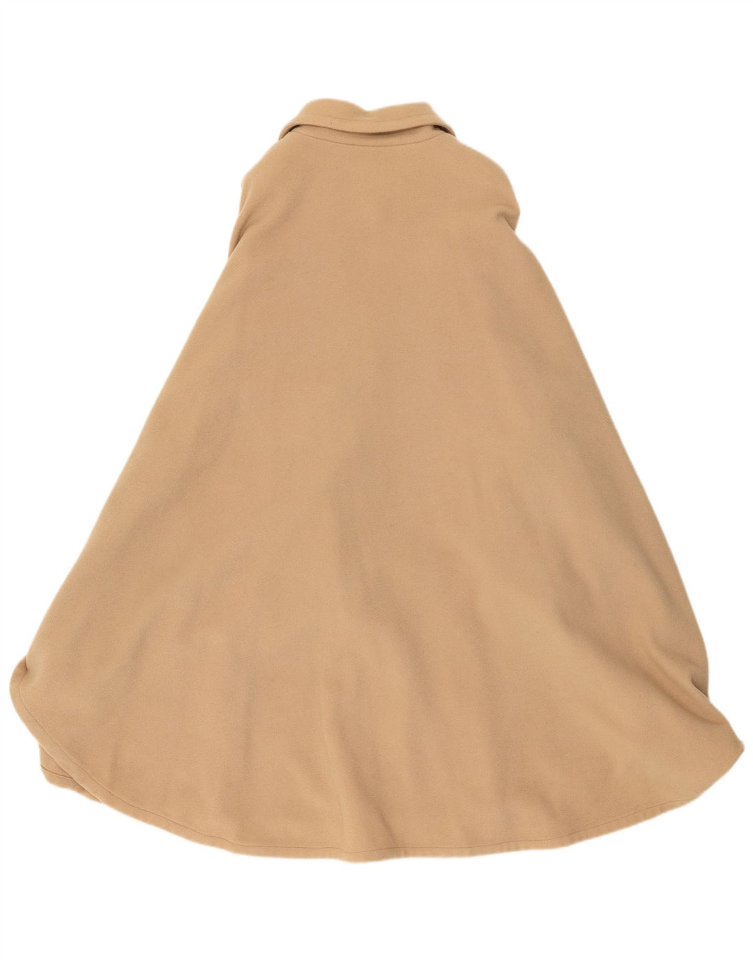 Cappotto poncho vintage da donna, taglia unica, in lana cachemire beige