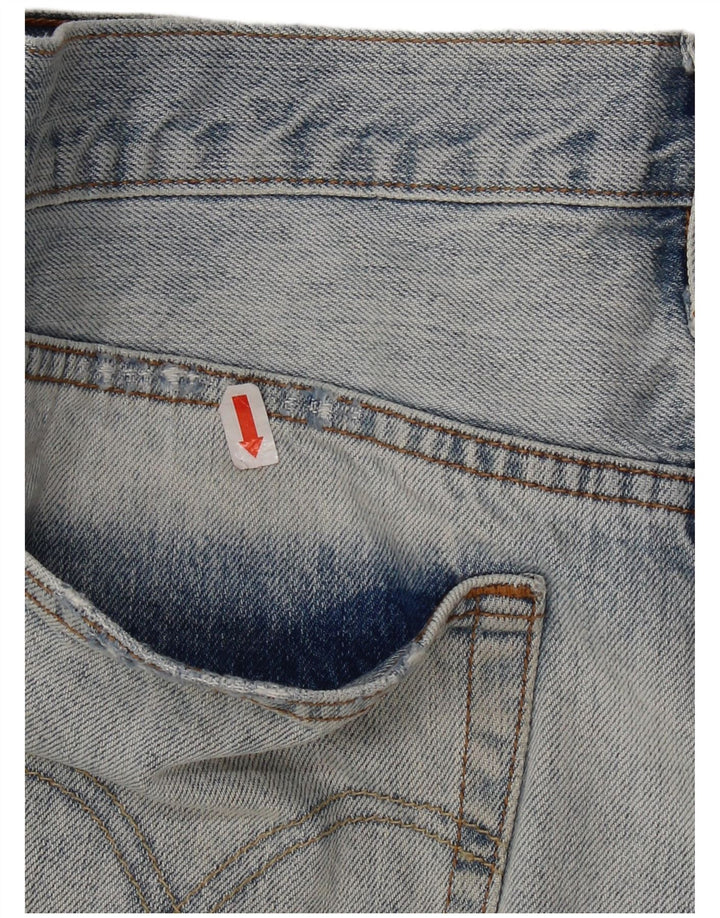 Levi's Donna 501 Pantaloni caldi in denim invecchiato W29 Cotone blu medio