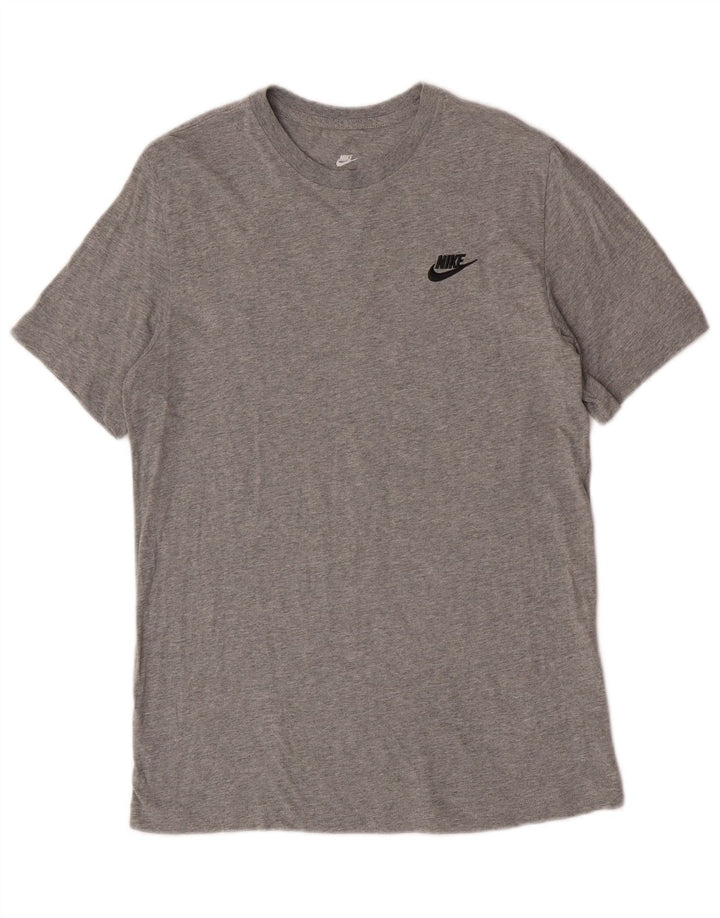 T-shirt Nike da uomo in cotone mélange grigio medio