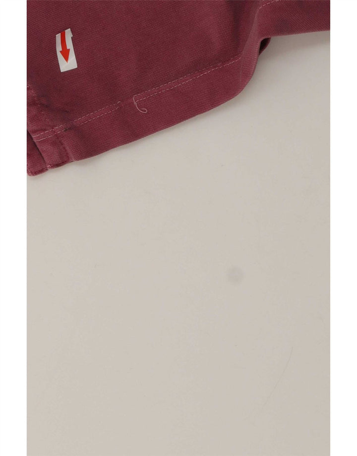 Polo da uomo Marlboro Classics grande in cotone rosa