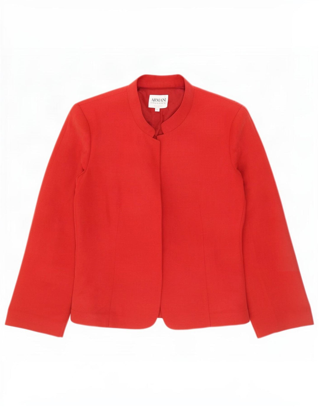 Giacca Blazer Donna Armani Collezioni IT 42 Lino Rosso Medio
