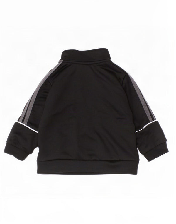 Felpa Adidas Aeroready Zip Neck per neonati da bambino 0-3 mesi nera