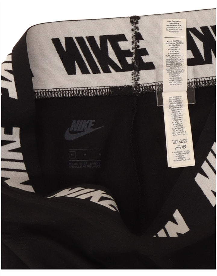 Leggings grafici da donna Nike UK 12 cotone medio nero