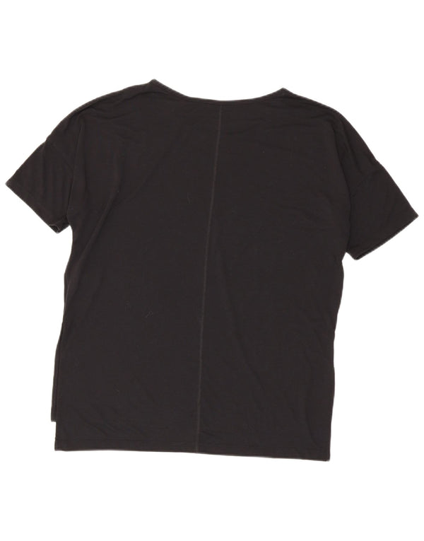 T-shirt oversize da donna Nike Dri Fit UK 14 poliestere nero medio