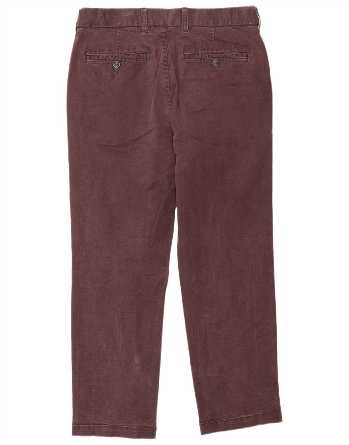 Pantaloni chino regolari Marks & Spencer da uomo Heritage W32 L29 Borgogna