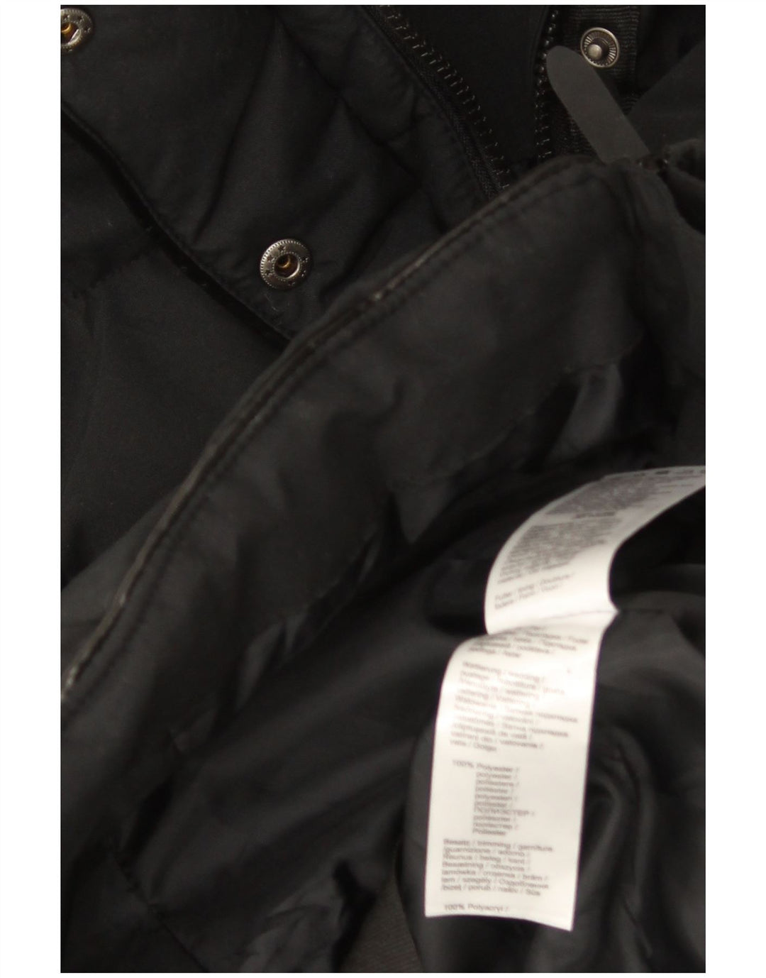 Cappotto imbottito con cappuccio da donna Alpenblitz UK 22 2XL poliestere nero