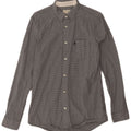 Camicia da uomo Classic Fit Jack Wills piccola in cotone a quadretti nero