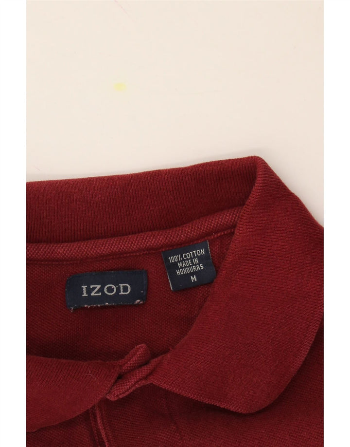 IZOD Mens Polo Shirt Medium Red Cotton Vintage Izod and Second-Hand Izod from Messina Hembry 