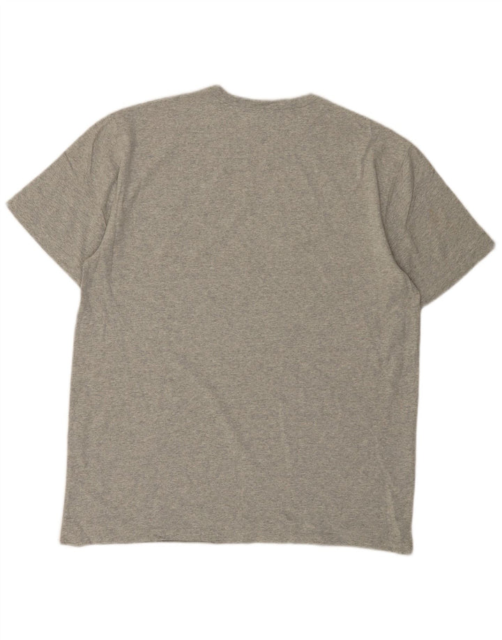 CHAMPION T-shirt Heritage da uomo Top grande in cotone chiazzato grigio