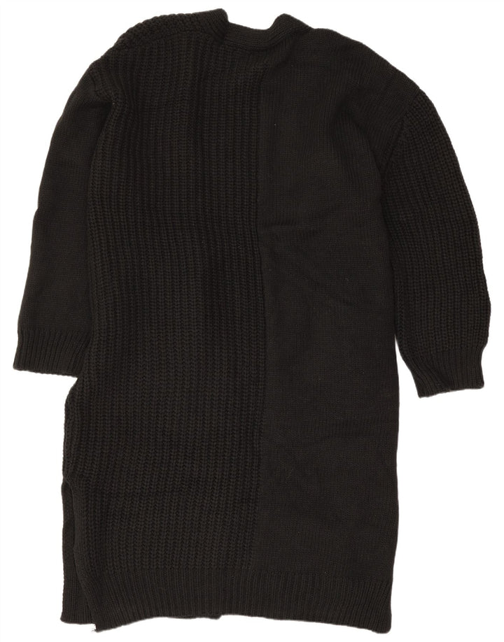 Topshop Maglione cardigan lungo oversize da donna EU 36/38 piccolo nero