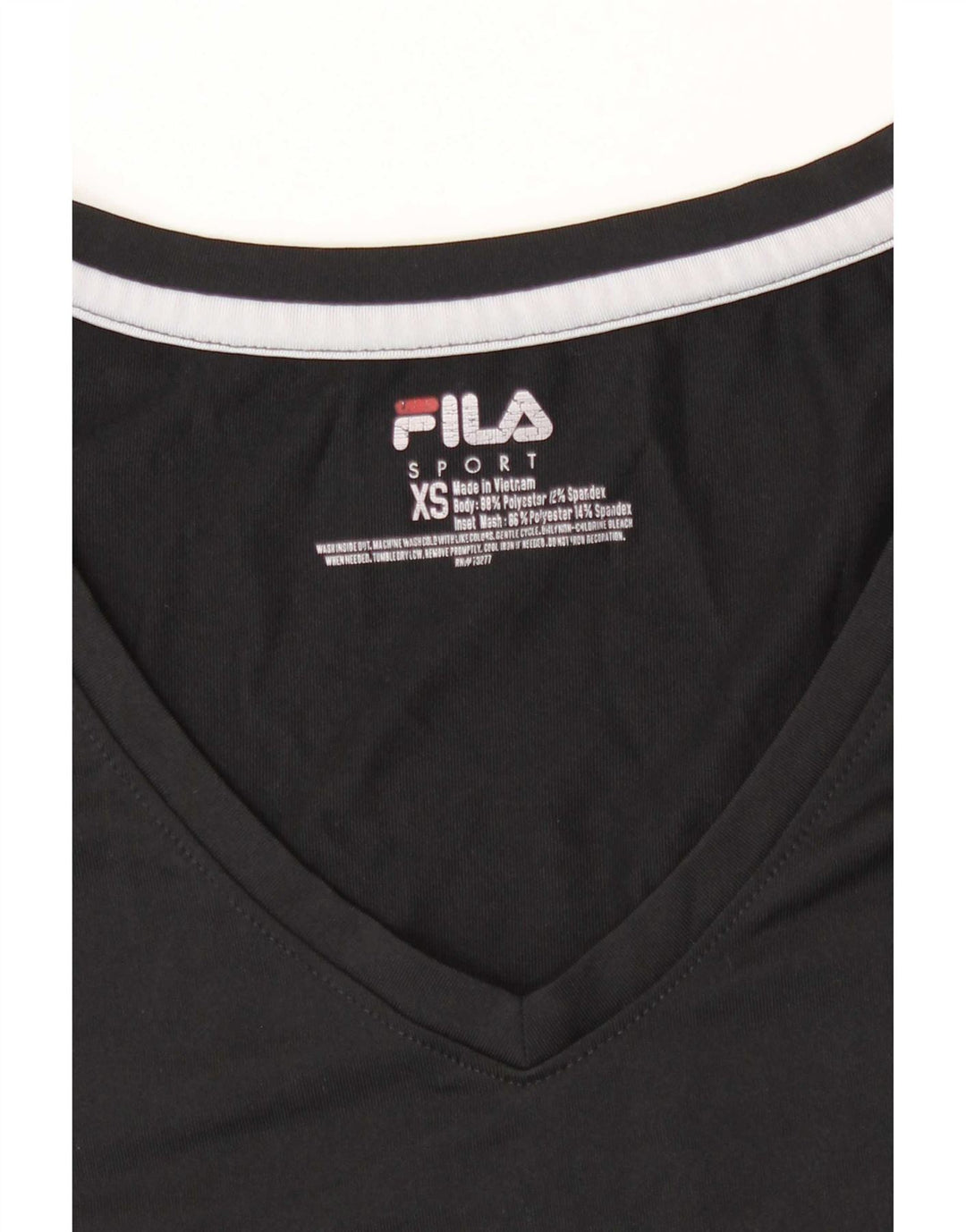T-shirt Fila da donna Top UK 6 XS poliestere nero