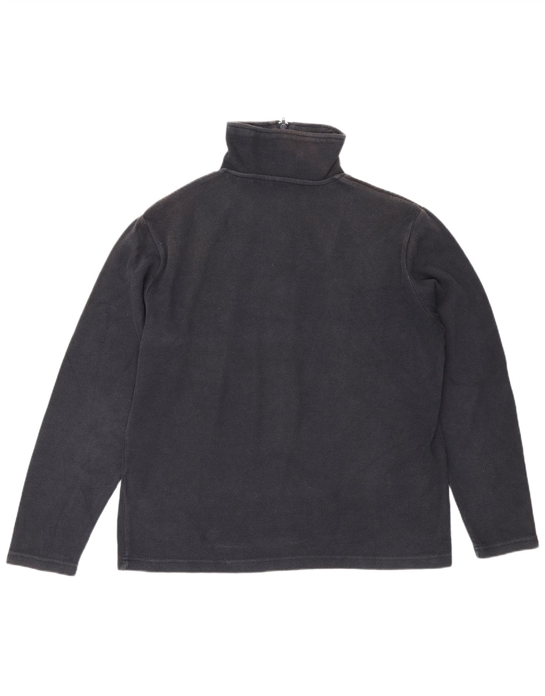 Maglione Zara da uomo con zip e collo XL in cotone blu navy