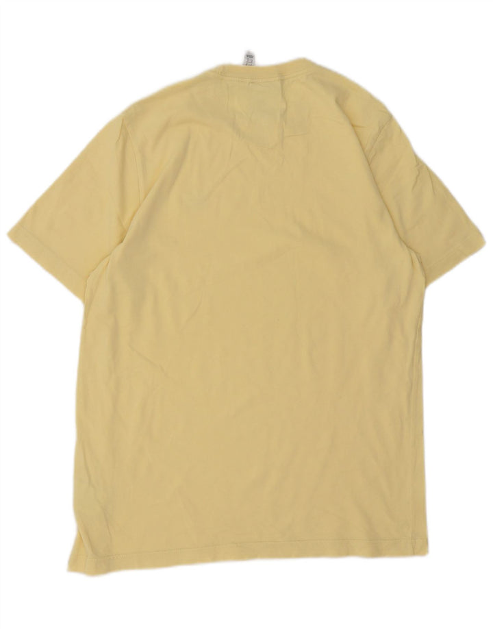 T-shirt da uomo Adidas Top Small in cotone giallo