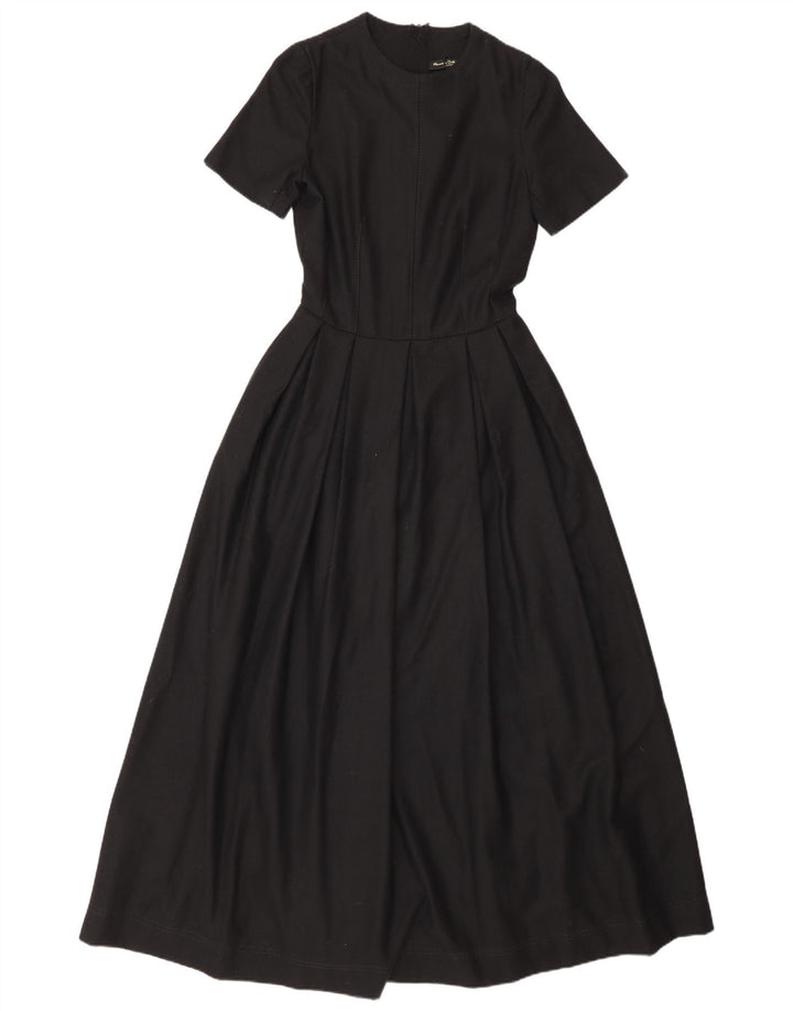 Abito lungo da donna Massimo Dutti EU 34 2XS Lana nera