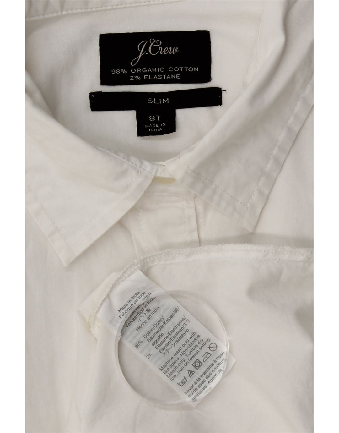 Camicia slim da donna J. Crew US 8 cotone bianco medio