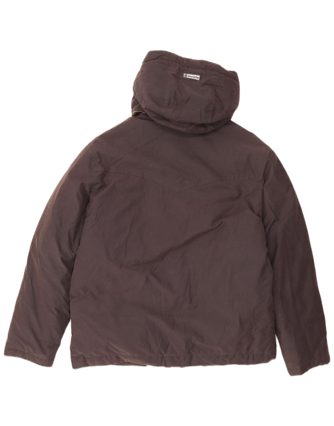 Giacca imbottita con cappuccio da uomo Invicta UK 40 grande cotone nero