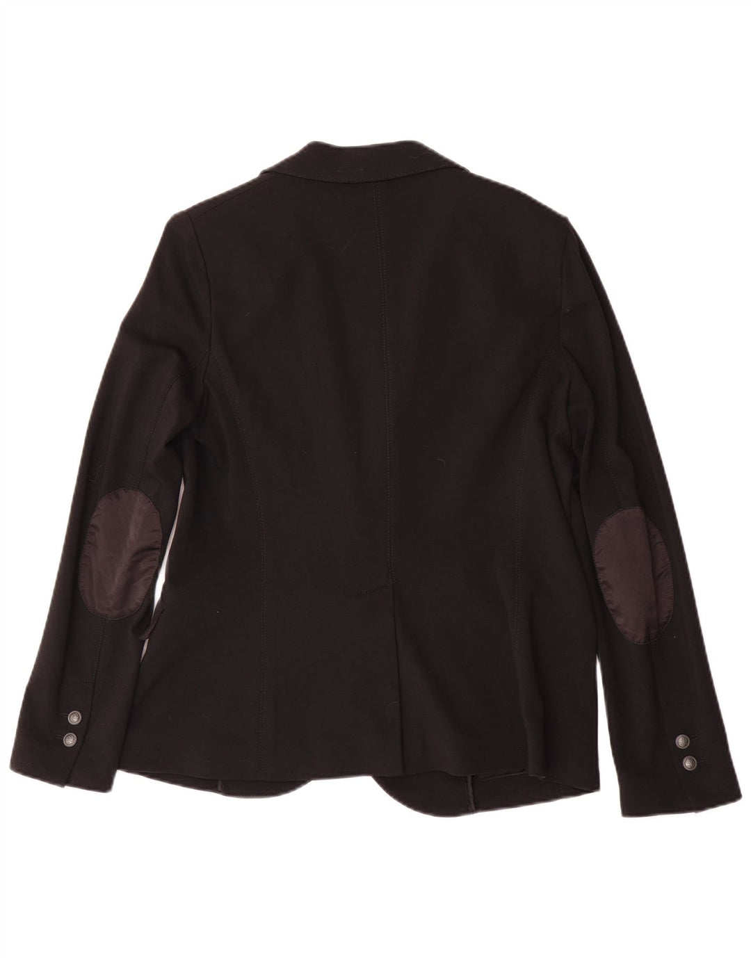 Giacca Blazer 2 Bottoni Donna Trussardi Jeans IT 46 Large Nera in Viscosa