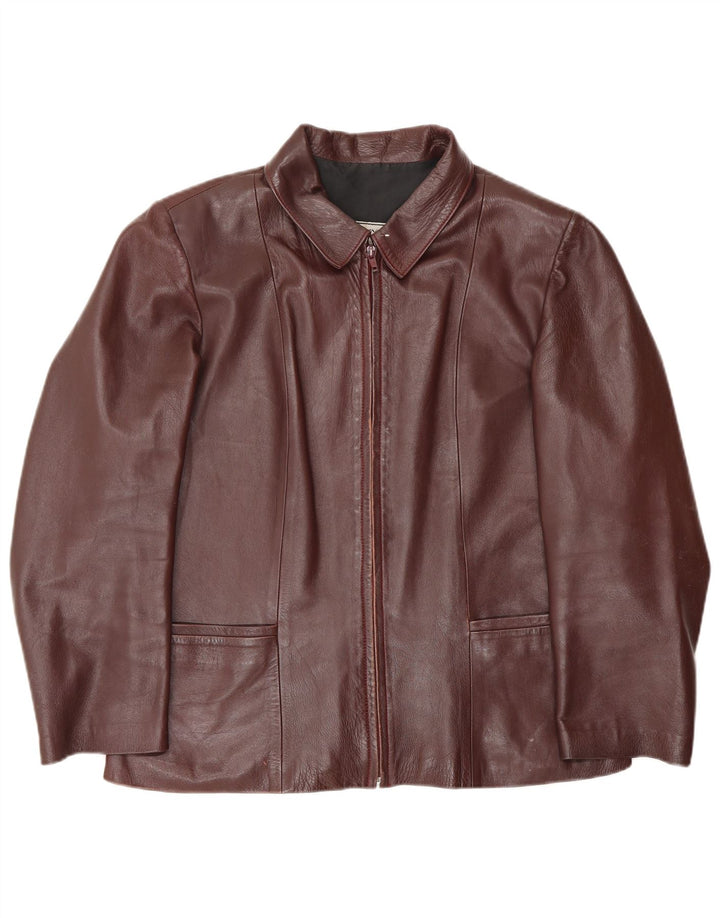 Giacca in pelle da donna Herrero IT 48 XL Pelle marrone
