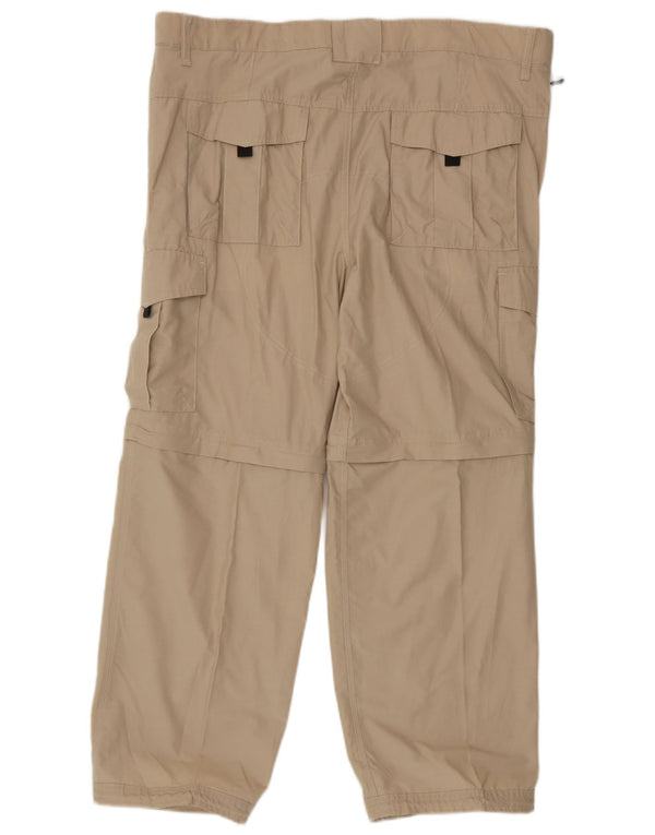 Pantaloni cargo vestibilità regolare da uomo Marks & Spencer W40 L29 cotone beige