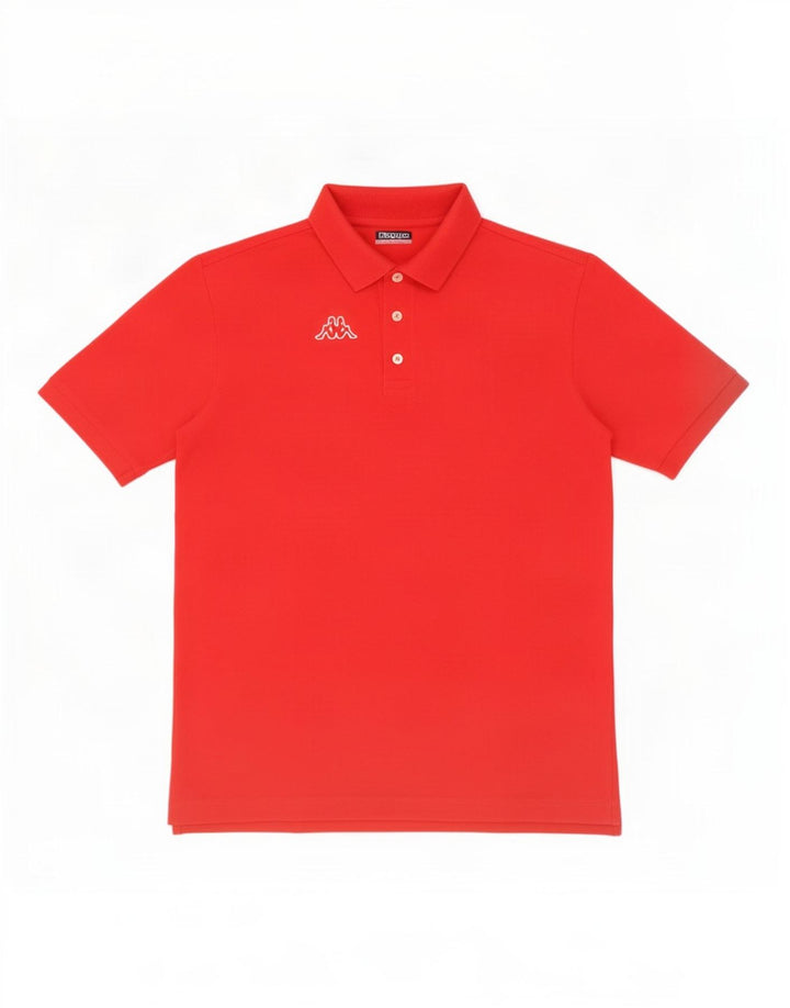 Polo Kappa Uomo Large Rossa In Cotone