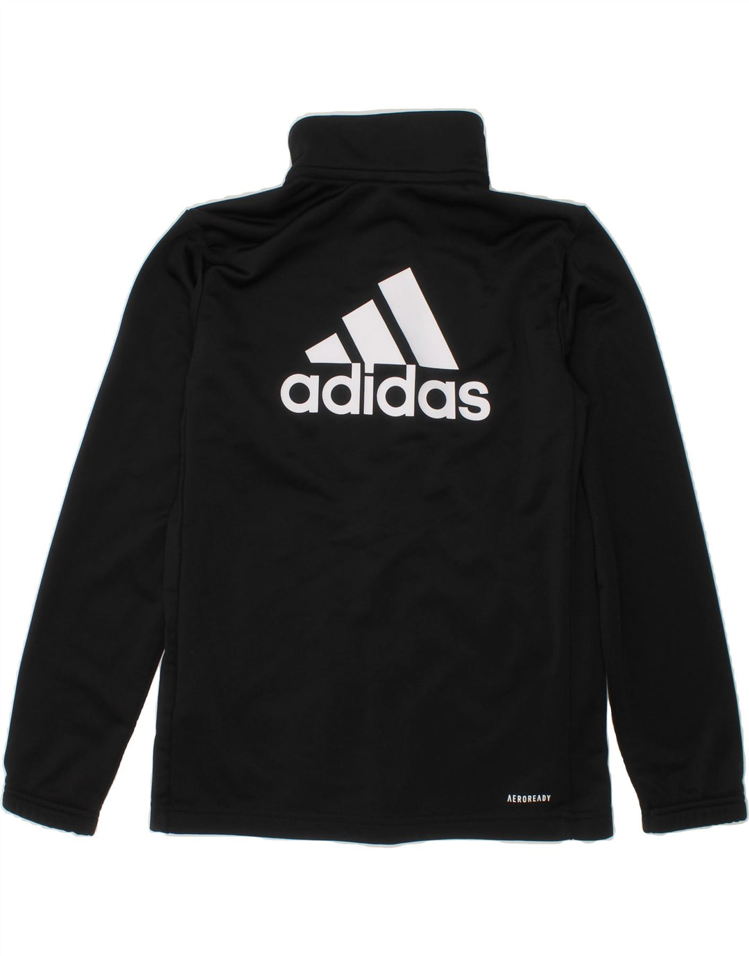 ADIDAS Boys Aeroready Graphic Tracksuit Top Jacket 9-10 Years Black Vintage Adidas and Second-Hand Adidas from Messina Hembry 