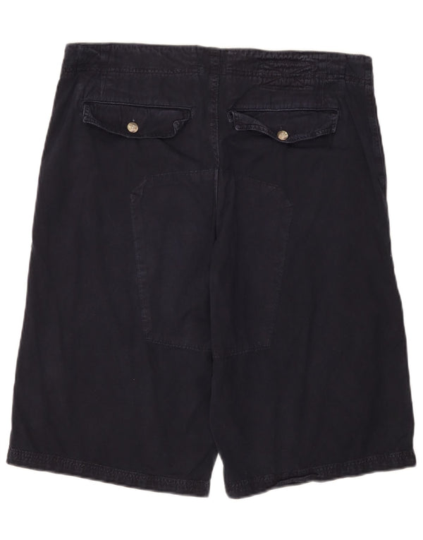 Pantaloncini cargo da uomo Rifle Large W34 in cotone blu navy