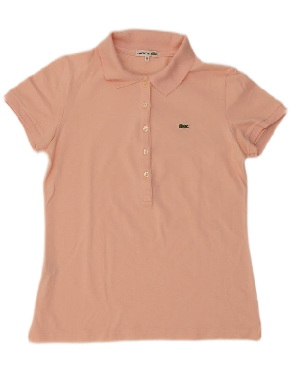 Polo da donna Lacoste taglia 38 cotone rosa medio