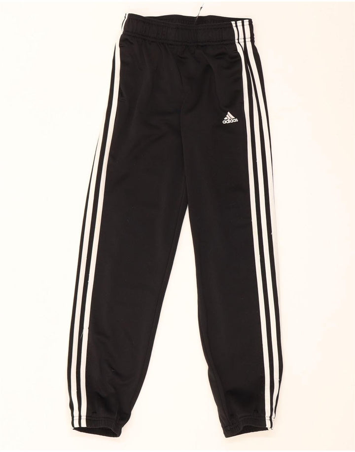 Pantaloni della tuta da ragazzo Adidas 9-10 anni in poliestere nero