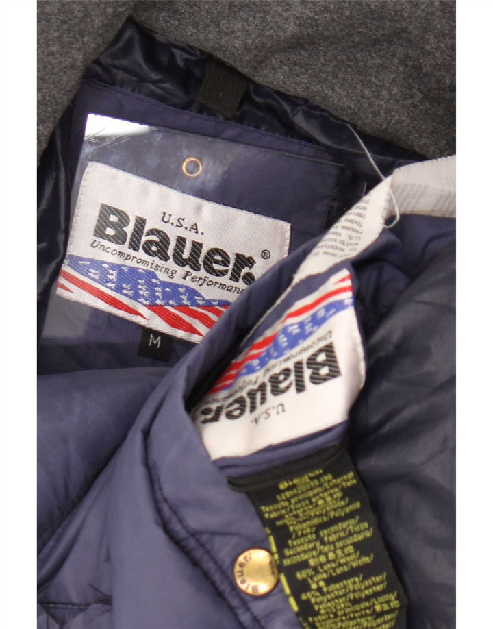 Giacca imbottita da uomo Blauer UK 38 media blu navy in poliammide