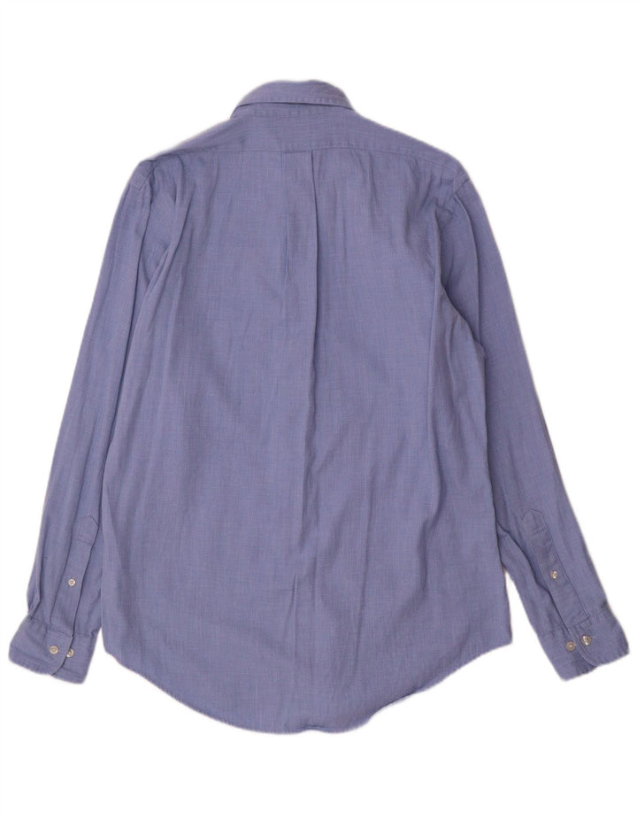 Camicia Regent da uomo Brooks Brothers in cotone geometrico blu medio