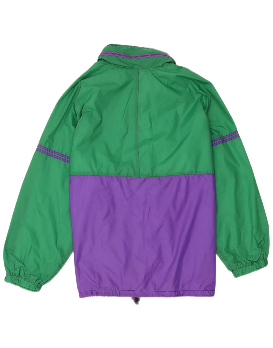 Giacca antipioggia da uomo Marcel Clair UK 40 Large Verde Colourblock in poliammide