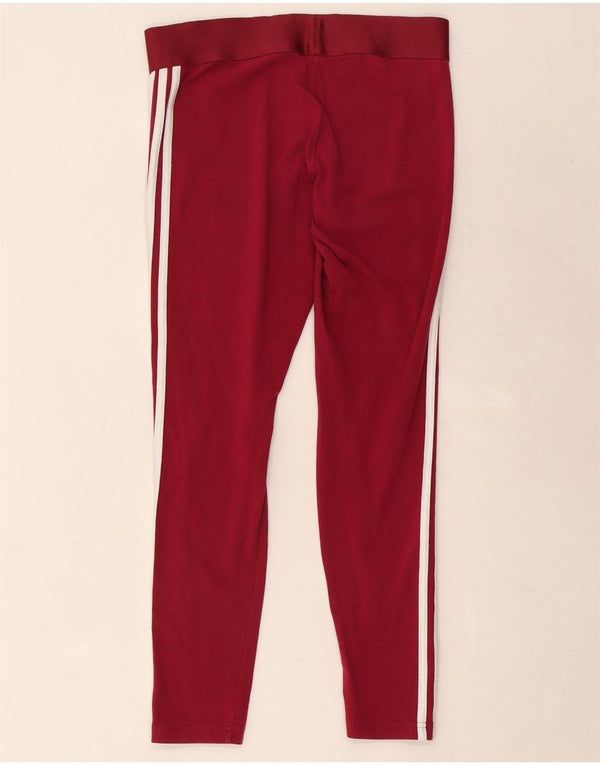 Leggings Adidas da donna UK 12/14 cotone rosso medio