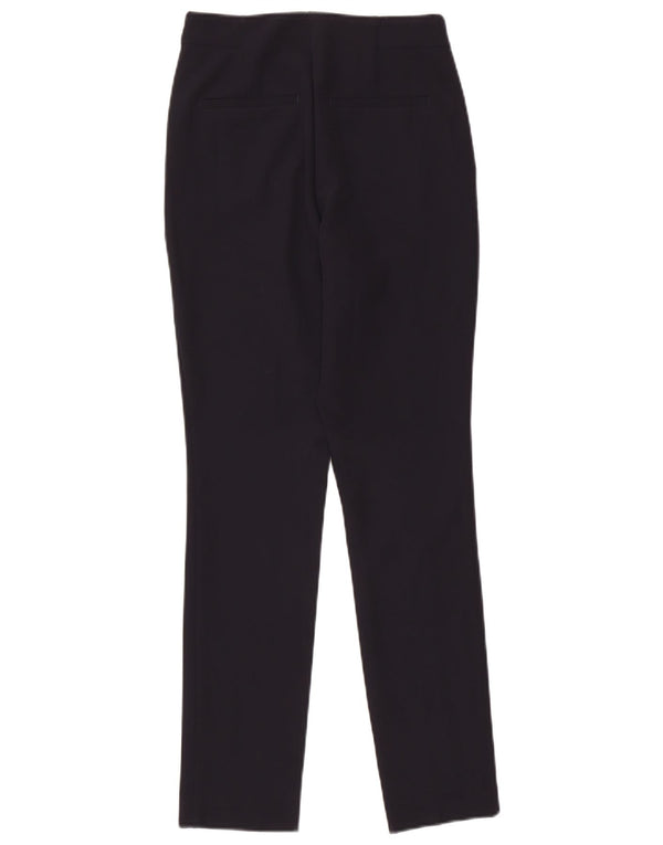 Pantaloni chino slim da donna Zara XS W24 L28 poliestere blu navy