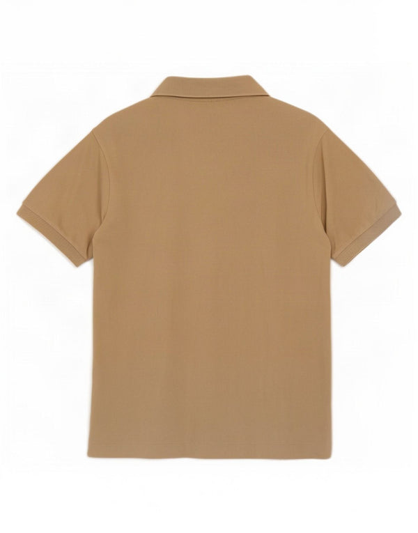Polo da uomo Lacoste vestibilità classica taglia 5 grande in cotone beige