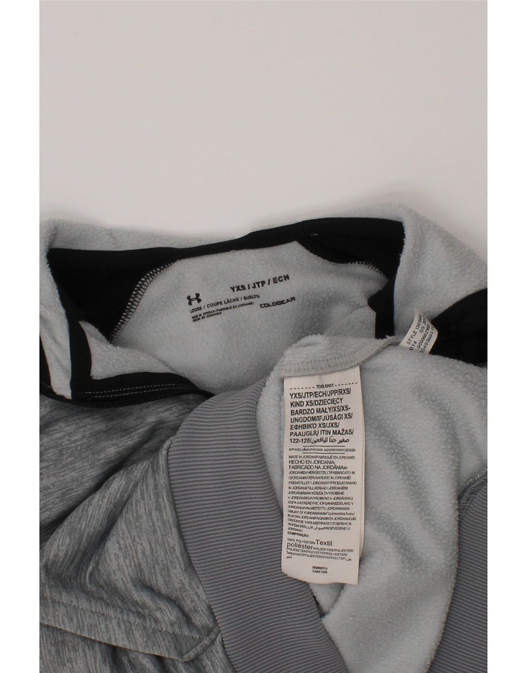 Felpa con cappuccio UNDER ARMOUR Cold Gear da bambino 6-7 anni XS colore grigio