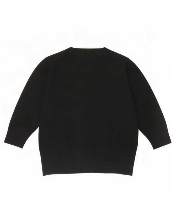 Maglione Bolero con maniche a 3/4 Marks & Spencer da donna UK 20 2XL viscosa nera