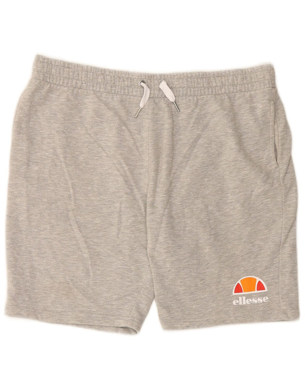 Pantaloncini sportivi da uomo ELLESSE XL in cotone grigio