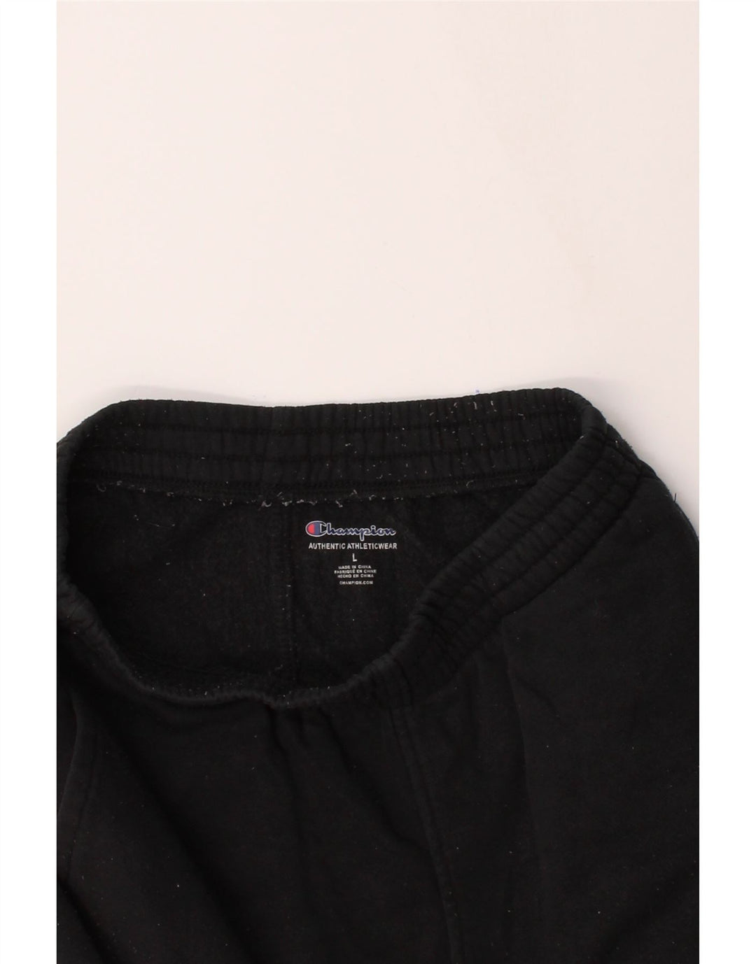 CHAMPION Womens Graphic Trousers UK 14 Large  Black Cotton Vintage Champion and Second-Hand Champion from Messina Hembry 