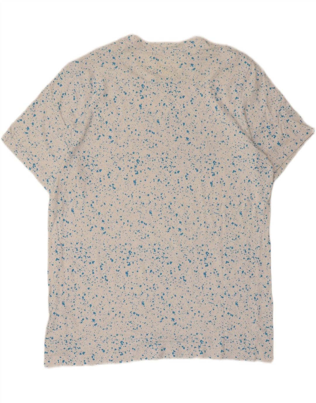 T-shirt grafica da uomo Nike Top grande in cotone chiazzato bianco