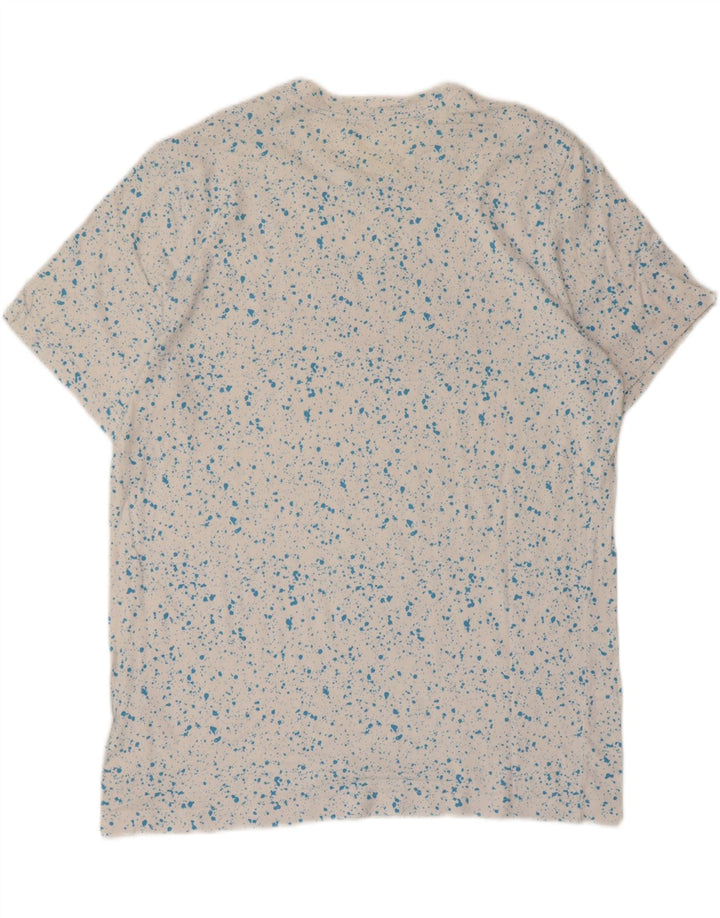 T-shirt grafica da uomo Nike Top grande in cotone chiazzato bianco