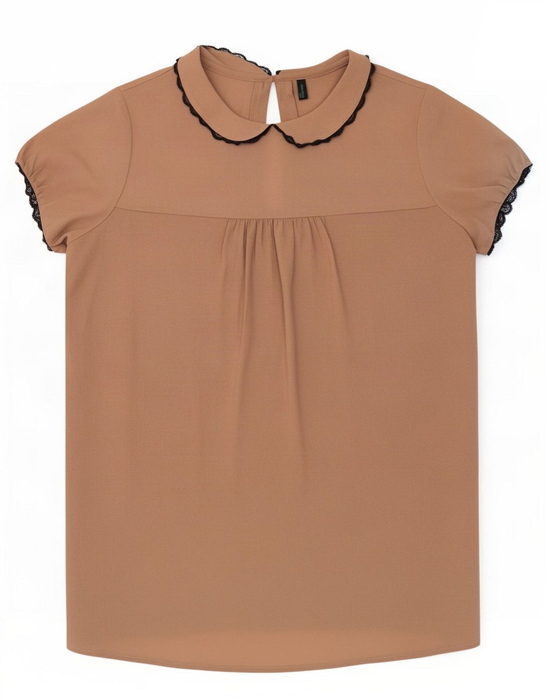 Camicetta da donna Benetton Top UK 10 Small Beige Poliestere
