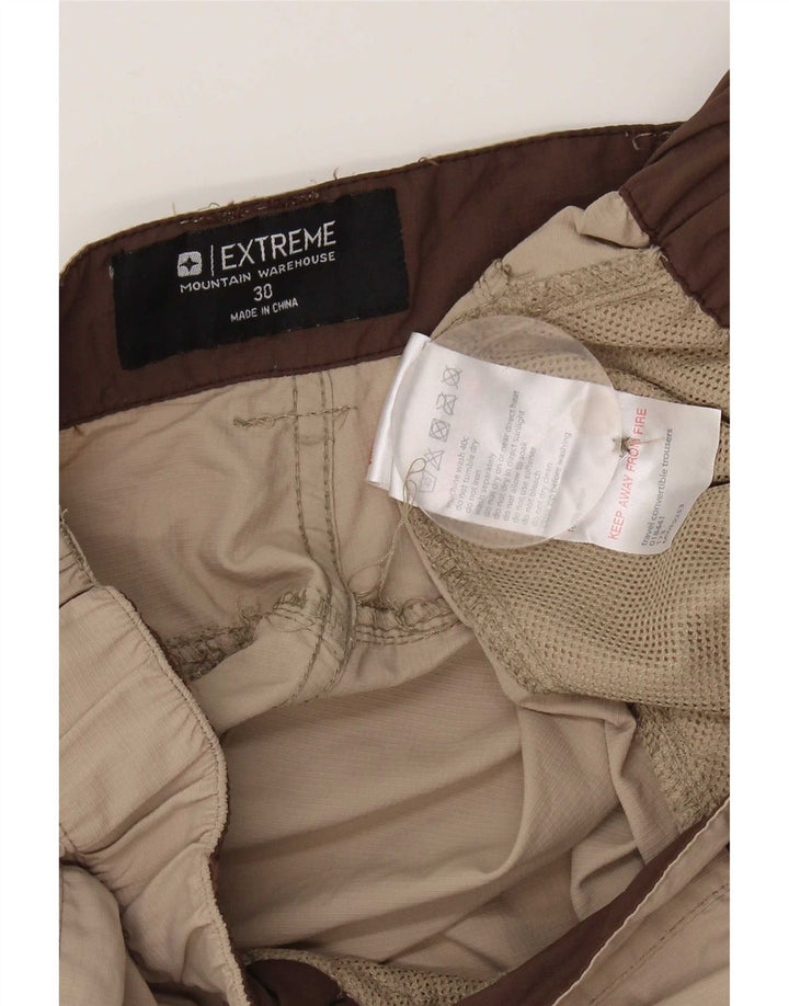 Pantaloni cargo dritti da donna Mountain Warehouse W30 L31 Nylon beige