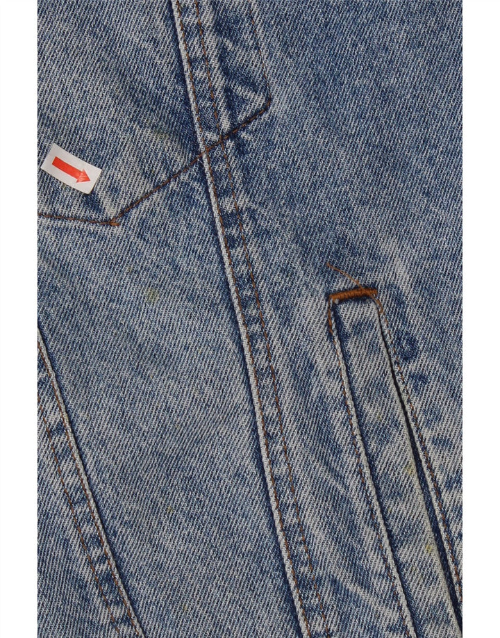 Giacca di jeans vintage da uomo UK 38 cotone blu medio