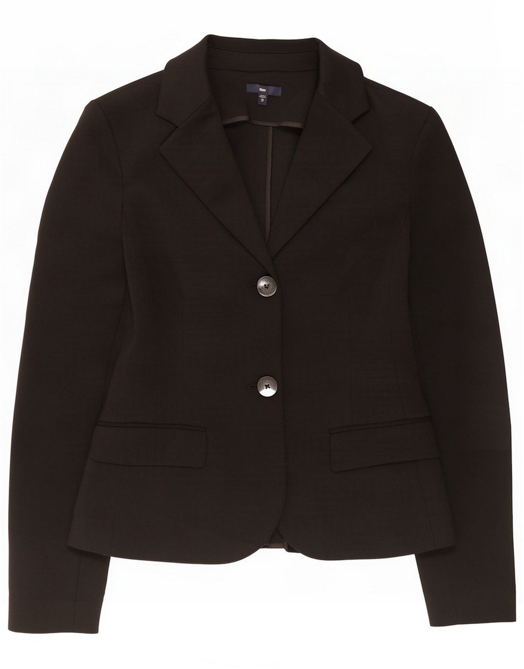 Gap Giacca blazer da donna a 2 bottoni UK 6 XS Poliestere nero