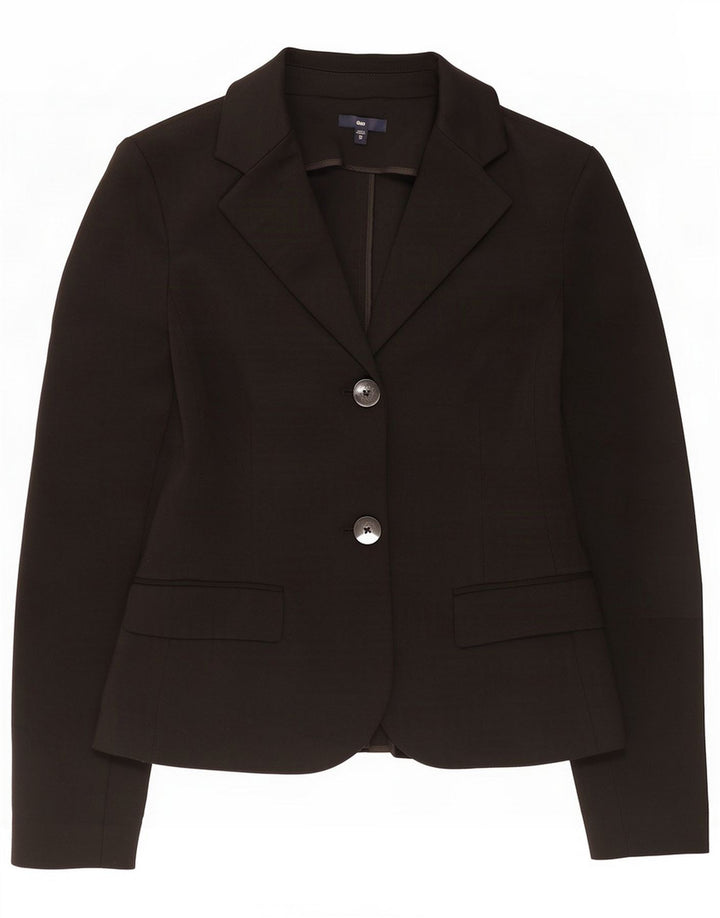 Gap Giacca blazer da donna a 2 bottoni UK 6 XS Poliestere nero