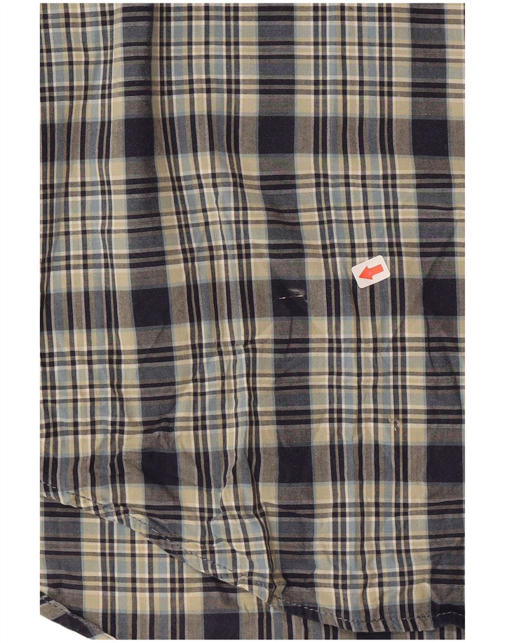 Camicia da uomo Timberland in cotone a quadri blu medio