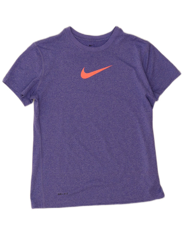 T-shirt grafica Nike Dri Fit per ragazze, 13-14 anni, XL, viola screziato