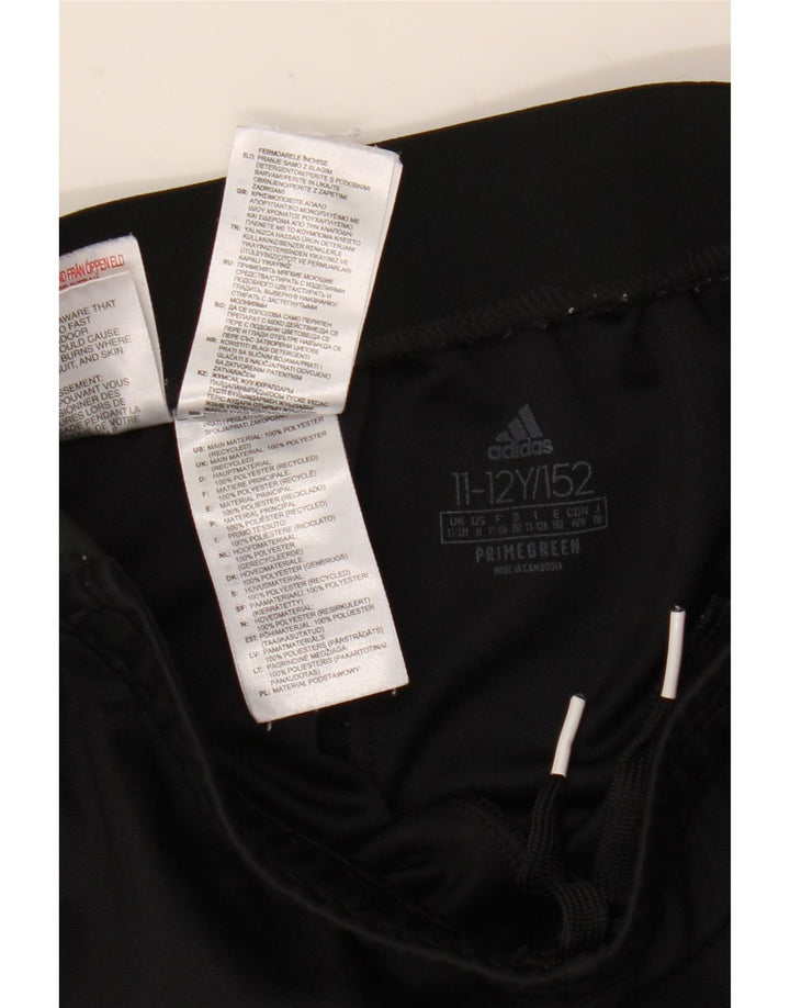 Pantaloni della tuta da ragazzo Adidas 11-12 anni in poliestere nero